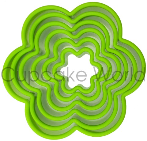 BLOSSOM SHAPED COOKIE BISCUIT FONDANT CUTTER SET OF 5 BLOSSOM SHAPED COOKIE BISCUIT FONDANT CUTTER SET OF 5
